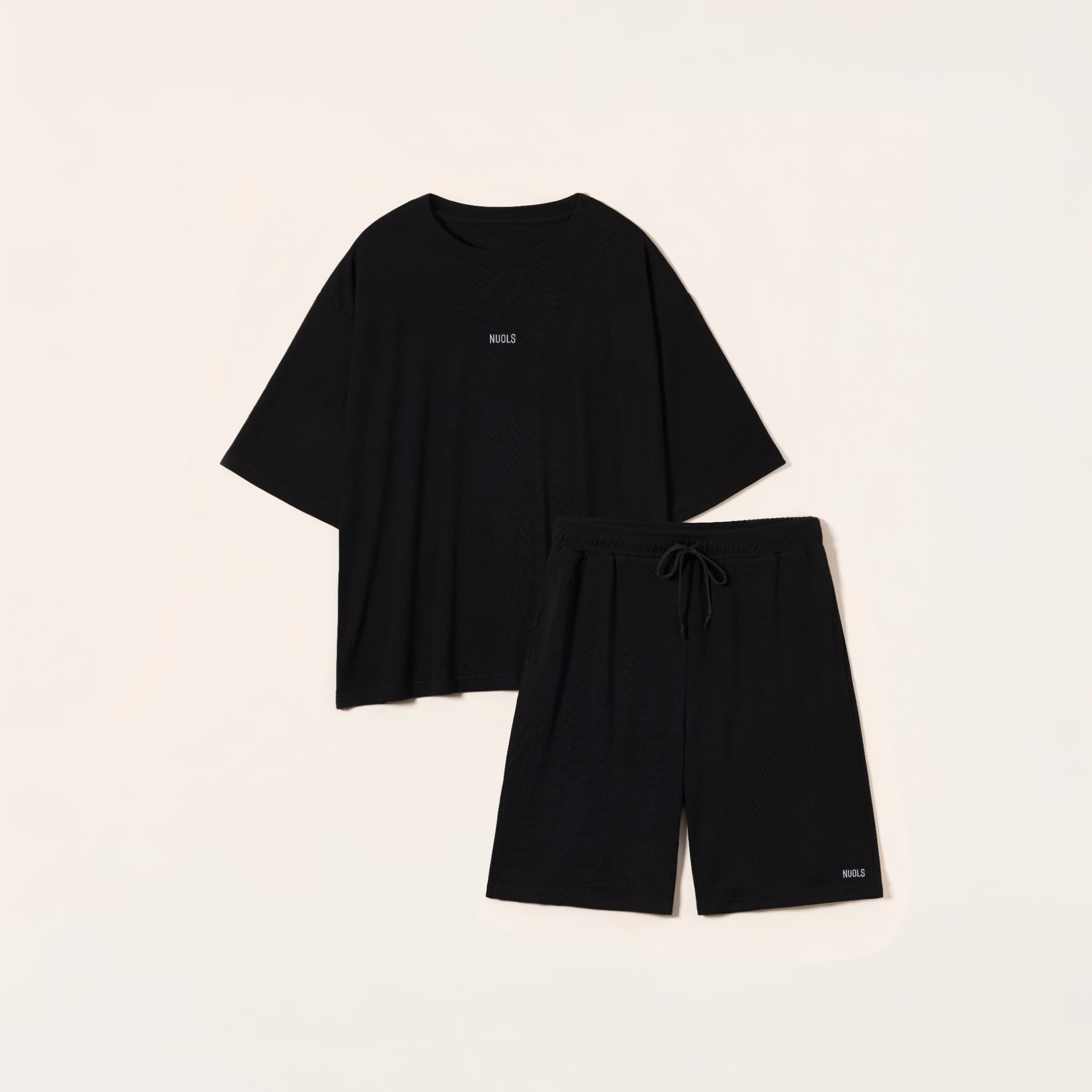 NUOLS CONDITIONING WEAR SLEEP ブラック 上下セット